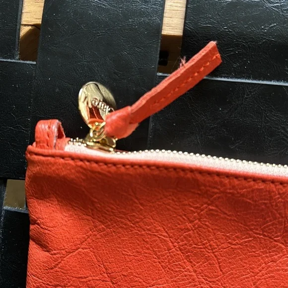 Clare V Leather Flat Clutch with Tab - Picture 3 of 4